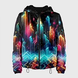 Женская куртка Neon fantastic metropolis - vaporwave