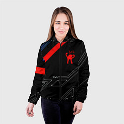 Куртка с капюшоном женская Ъуъ Съука sport geometry, цвет: 3D-черный — фото 2