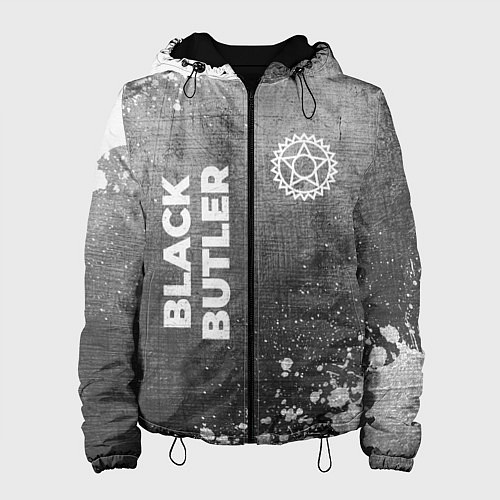 Женская куртка Black Butler - grey gradient вертикально / 3D-Черный – фото 1