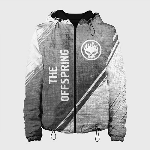 Женская куртка The Offspring - grey gradient вертикально / 3D-Черный – фото 1