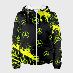 Женская куртка Mercedes кислотные логотипы