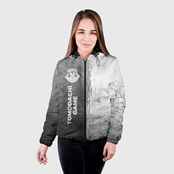 Куртка с капюшоном женская Tomodachi Game - grey gradient по-вертикали, цвет: 3D-черный — фото 2