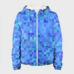 Женская куртка Синие пиксели