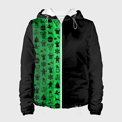 Женская куртка Новогодние узоры