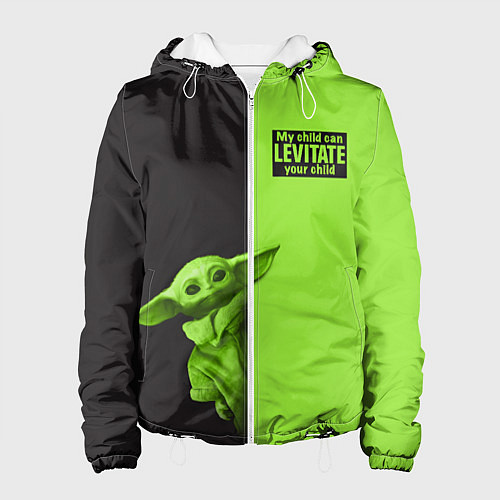 Женская куртка Child Grogu / 3D-Белый – фото 1