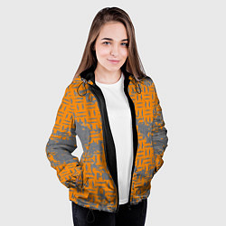 Куртка с капюшоном женская Заводской антураж, цвет: 3D-черный — фото 2