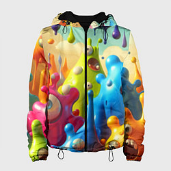 Женская куртка Мультяшные персонажи - нейроарт