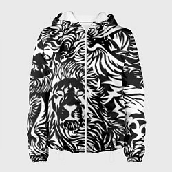 Женская куртка Лев и орел в виде узоров