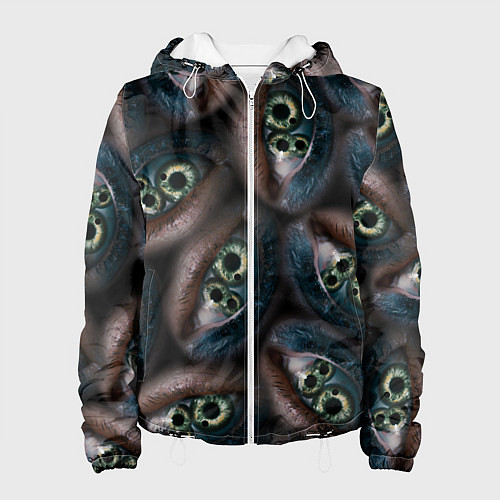 Женская куртка Субстанция глаза в глазу / 3D-Белый – фото 1