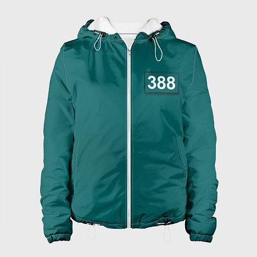 Женская куртка Игрок 388 - Игра в кальмара / 3D-Белый – фото 1