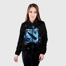 Куртка с капюшоном женская Dota 2 - ice, цвет: 3D-черный — фото 2