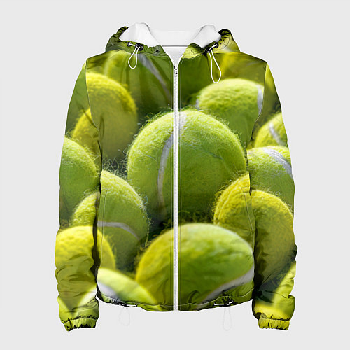 Женская куртка Теннисные мячи / 3D-Белый – фото 1