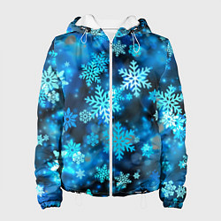 Женская куртка Снежный новогодний узор