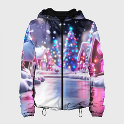 Женская куртка Новогоднее настроение фонариков