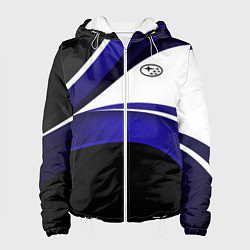 Женская куртка Субару - белая волна