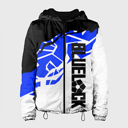 Женская куртка Блюлок - абстракция синяя