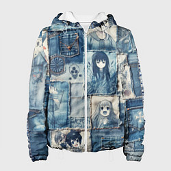 Женская куртка Персонажи аниме на пэчворк