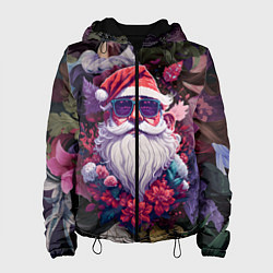 Женская куртка Дед мороз в цветах