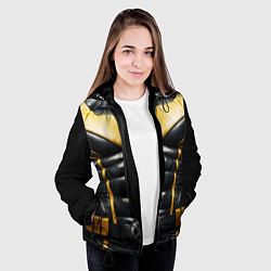 Куртка с капюшоном женская Костюм Росомахи из люди икс, цвет: 3D-черный — фото 2