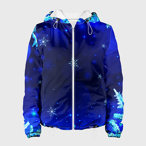 Женская куртка Снежный узор / 3D-Белый – фото 1