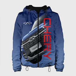 Куртка с капюшоном женская Chery, цвет: 3D-черный