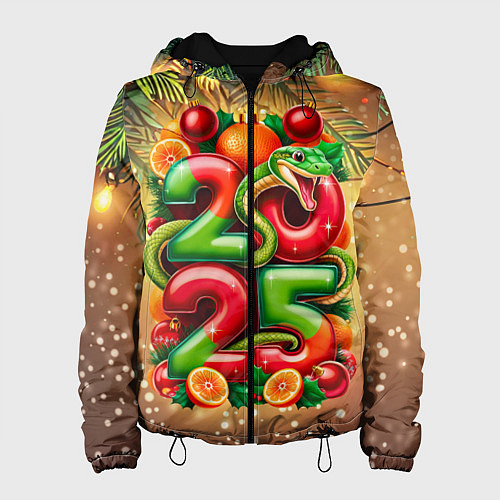 Женская куртка Змеи к нам приходят / 3D-Черный – фото 1