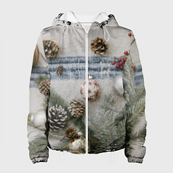 Женская куртка Новогодние украшения