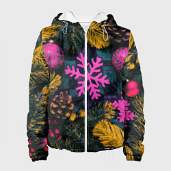 Женская куртка Новый год и краски