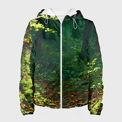 Женская куртка Зелёный летний лес