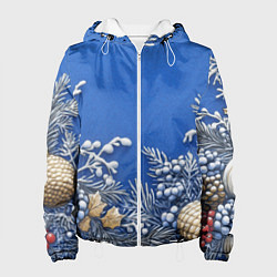 Женская куртка Новогодние веточки