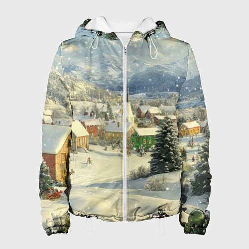 Женская куртка Дух рождества / 3D-Белый – фото 1