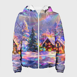 Женская куртка Дух рождества - зимние домики