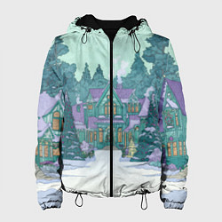 Женская куртка Новый год - двор