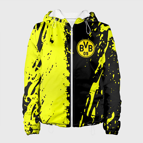 Женская куртка Borussia краски текстура / 3D-Белый – фото 1