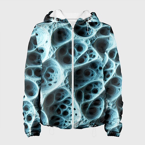 Женская куртка Белая пористая структура / 3D-Белый – фото 1