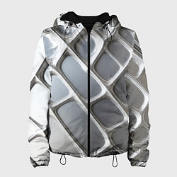 Женская куртка Полированный металл серебряный