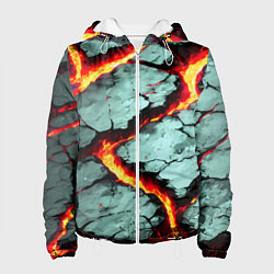 Женская куртка Треснувший камень жёлтый