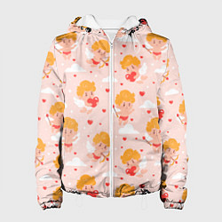 Женская куртка Паттерн с милыми купидонами