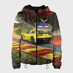 Женская куртка Chevrolet Corvette на гоночной трассе