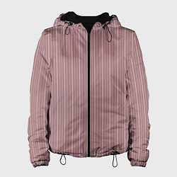 Женская куртка Пыльно-розовый в тонкую полоску