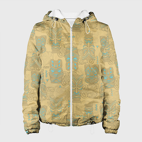 Женская куртка Маски Тики / 3D-Белый – фото 1