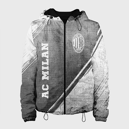 Женская куртка AC Milan - grey gradient вертикально / 3D-Черный – фото 1