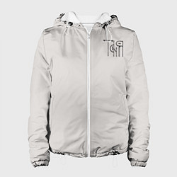 Женская куртка Таня вязью - чёрная надпись