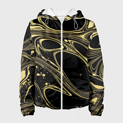 Женская куртка Разводы в виде кругов и линий - текстура