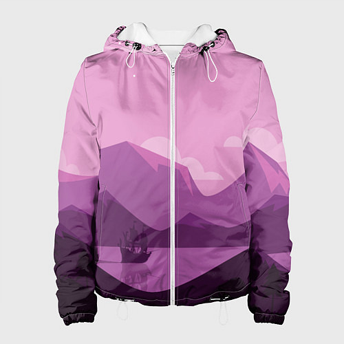 Женская куртка Горное озеро / 3D-Белый – фото 1