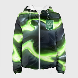 Женская куртка Зеленый неоновый камуфляж