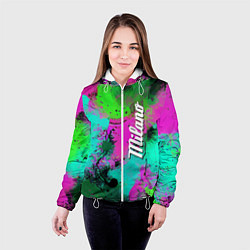 Куртка с капюшоном женская Color impression - abstraction, цвет: 3D-белый — фото 2