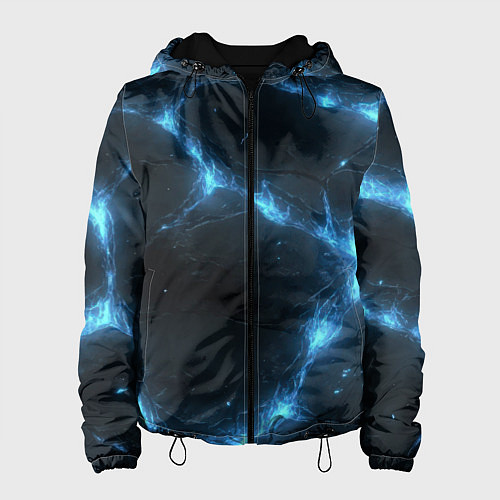 Женская куртка Синий свет из черной плиты / 3D-Черный – фото 1