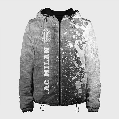 Женская куртка AC Milan - grey gradient по-вертикали / 3D-Черный – фото 1