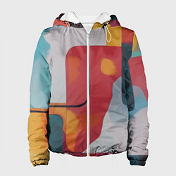 Женская куртка Абстракция с прямоугольниками